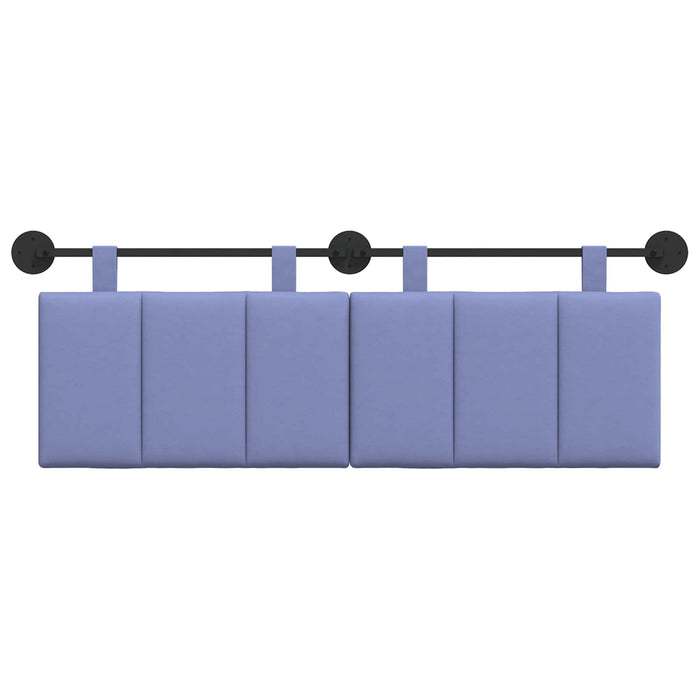 Cap de pat suspendat Albastru Jeans 150 x 55 x 5 cm țesătură - WALTI WALTI