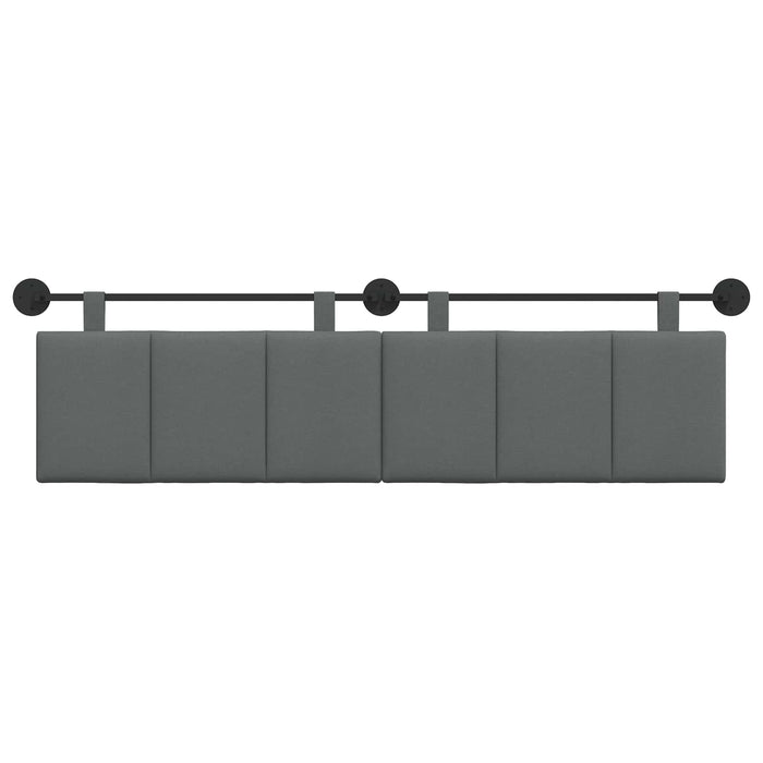 Cap de pat suspendat Dungi Gri închis 170 x 55 x 5 cm țesătură - WALTI WALTI