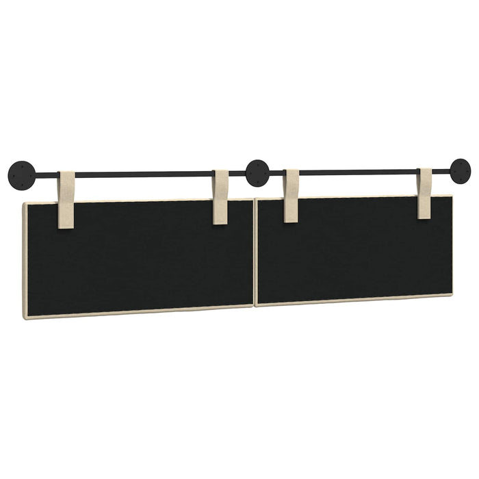 Cap de pat suspendat Pe perete Crem 170 x 55 x 5 cm țesătură - WALTI WALTI