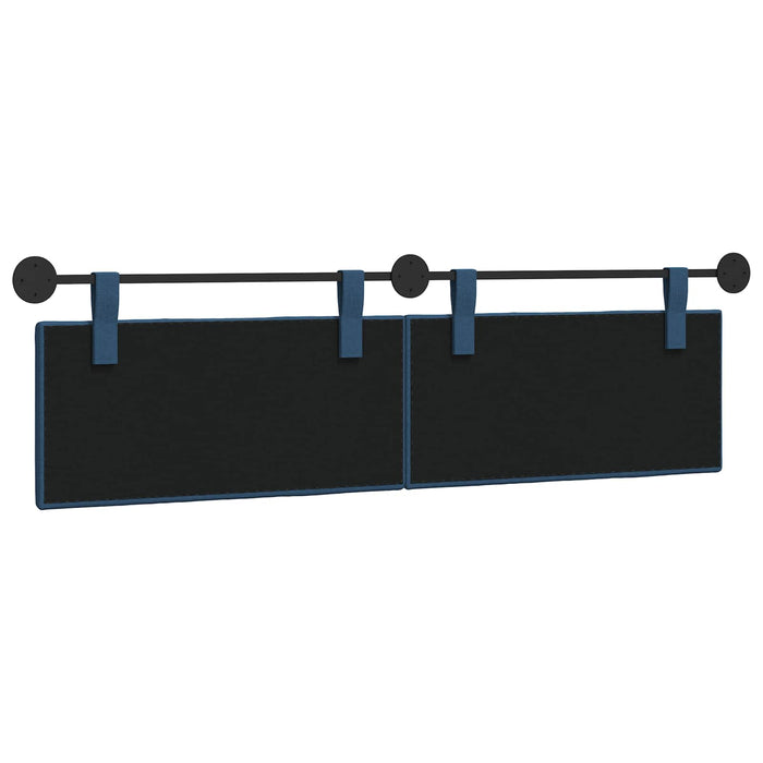 Cap de pat suspendat Dungi albastru 170 x 55 x 5 cm țesătură - WALTI WALTI
