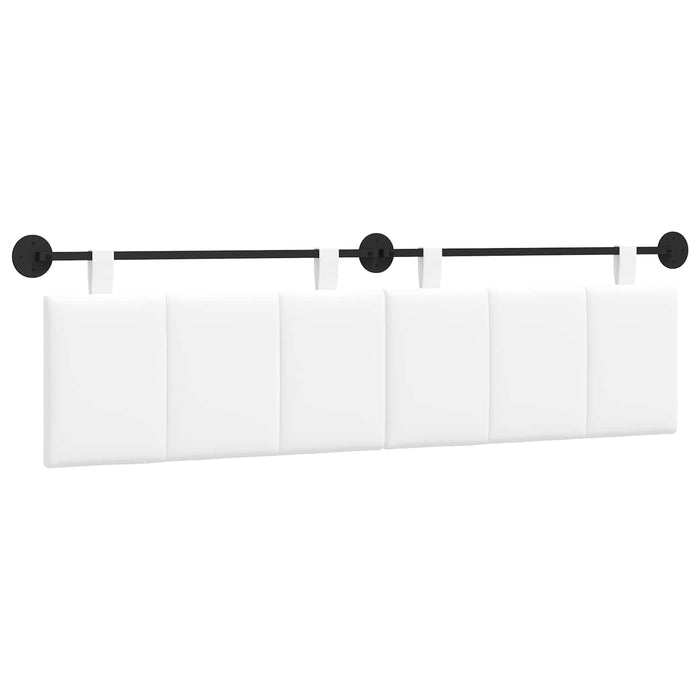 Cap de pat suspendat Pe perete Alb 170 x 55 x 5 cm țesătură - WALTI WALTI