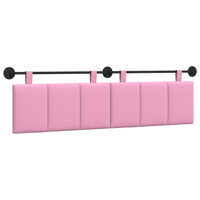 Cap de pat suspendat Pe perete Roz 170 x 55 x 5 cm țesătură - WALTI WALTI