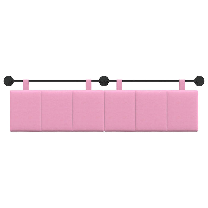 Cap de pat suspendat Pe perete Roz 170 x 55 x 5 cm țesătură - WALTI WALTI