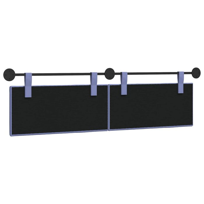 Cap de pat suspendat Albastru Jeans 170 x 55 x 5 cm țesătură - WALTI WALTI