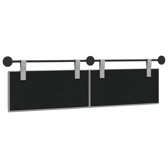 Cap de pat suspendat Dungi Gri nori 190 x 55 x 5 cm țesătură - WALTI WALTI