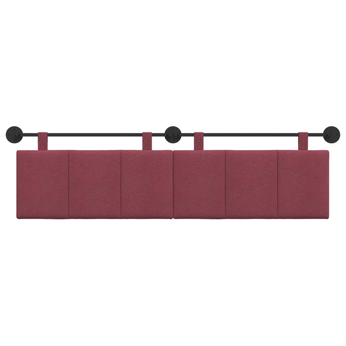 Cap de pat suspendat Dungi Roșu Vin 190 x 55 x 5 cm țesătură - WALTI WALTI