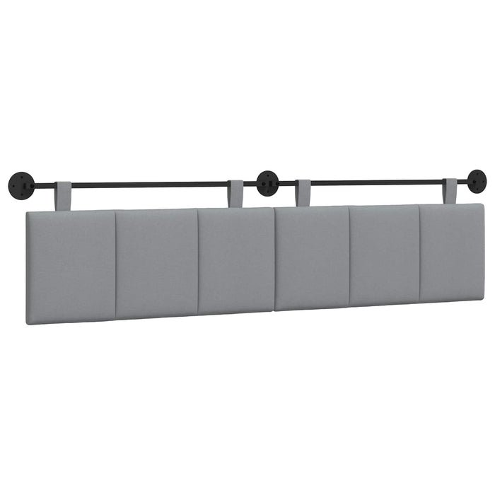 Cap de pat suspendat Dungi Gri deschis 210 x 55 x 5 cm țesătură - WALTI WALTI