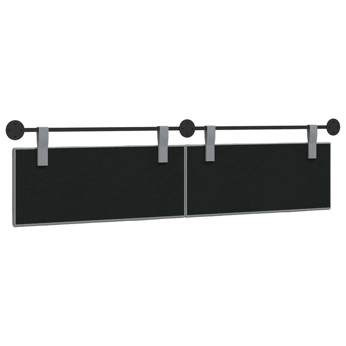 Cap de pat suspendat Dungi Gri deschis 210 x 55 x 5 cm țesătură - WALTI WALTI