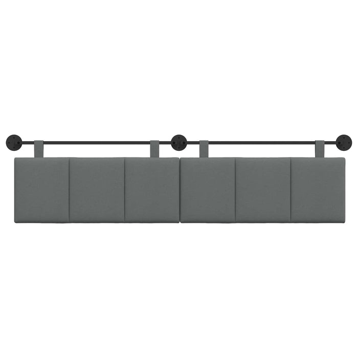 Cap de pat suspendat Dungi Gri închis 210 x 55 x 5 cm țesătură - WALTI WALTI