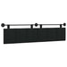 Cap de pat suspendat Pe perete Negru 210 x 55 x 5 cm țesătură - WALTI WALTI