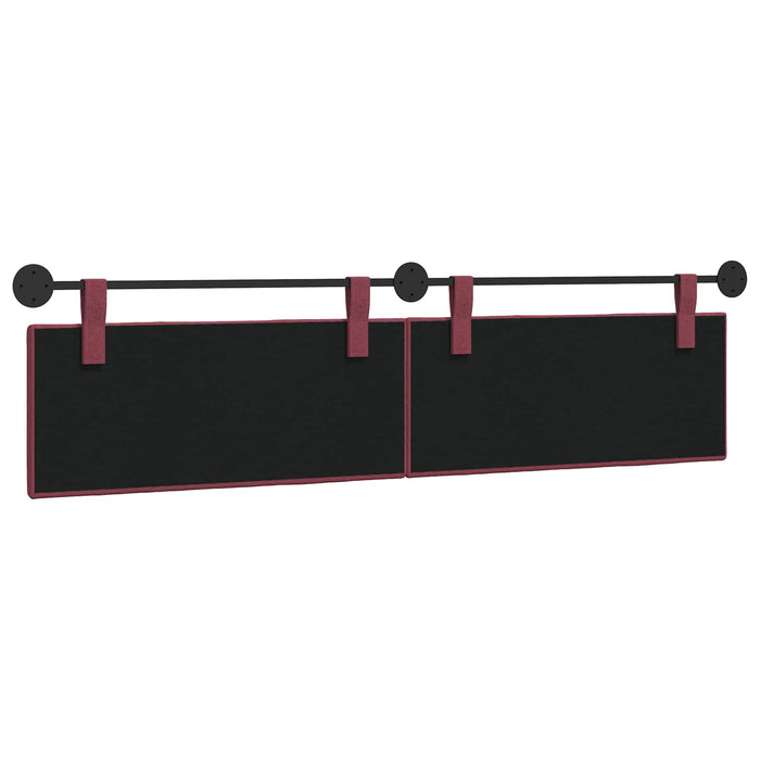 Cap de pat suspendat Dungi Roșu Vin 210 x 55 x 5 cm țesătură - WALTI WALTI