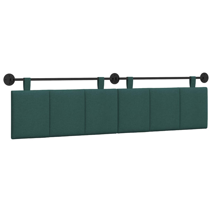 Cap de pat suspendat Verde închis 210 x 55 x 5 cm țesătură - WALTI WALTI
