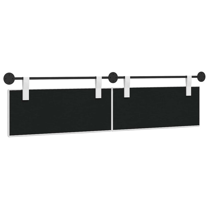 Cap de pat suspendat Pe perete Alb 210 x 55 x 5 cm țesătură - WALTI WALTI