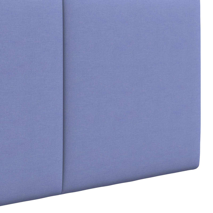Cap de pat suspendat Albastru Jeans 210 x 55 x 5 cm țesătură - WALTI WALTI