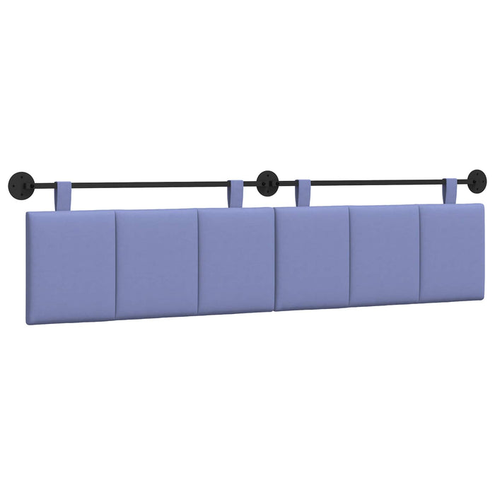 Cap de pat suspendat Albastru Jeans 210 x 55 x 5 cm țesătură - WALTI WALTI