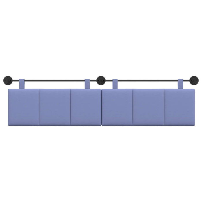 Cap de pat suspendat Albastru Jeans 210 x 55 x 5 cm țesătură - WALTI WALTI
