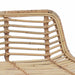 Scaun de bar 2 pcs natural 44 x 45 x 76 cm Rattan și oțel - WALTI WALTI