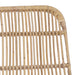 Scaun de dining 2 pcs natural 41 x 55 x 85 cm Rattan și oțel - WALTI WALTI