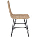 Scaun de dining 2 pcs natural 41 x 55 x 85 cm Rattan și oțel - WALTI WALTI