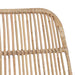 Scaun de bar 2 pcs natural 44 x 54 x 96 cm Rattan și oțel - WALTI WALTI