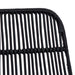 Scaun de bar 2 pcs Negru 44 x 54 x 96 cm Rattan și oțel - WALTI WALTI