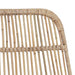 Scaun de bar 2 pcs natural 44 x 55 x 109 cm Rattan și oțel - WALTI WALTI