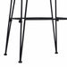 Scaun de bar 2 pcs Negru 44 x 55 x 109 cm Rattan și oțel - WALTI WALTI