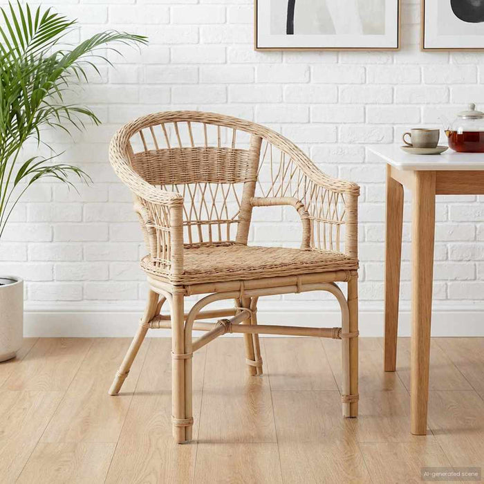 Scaun stivuibil natural 60 x 60 x 81 cm Ratan - WALTI WALTI