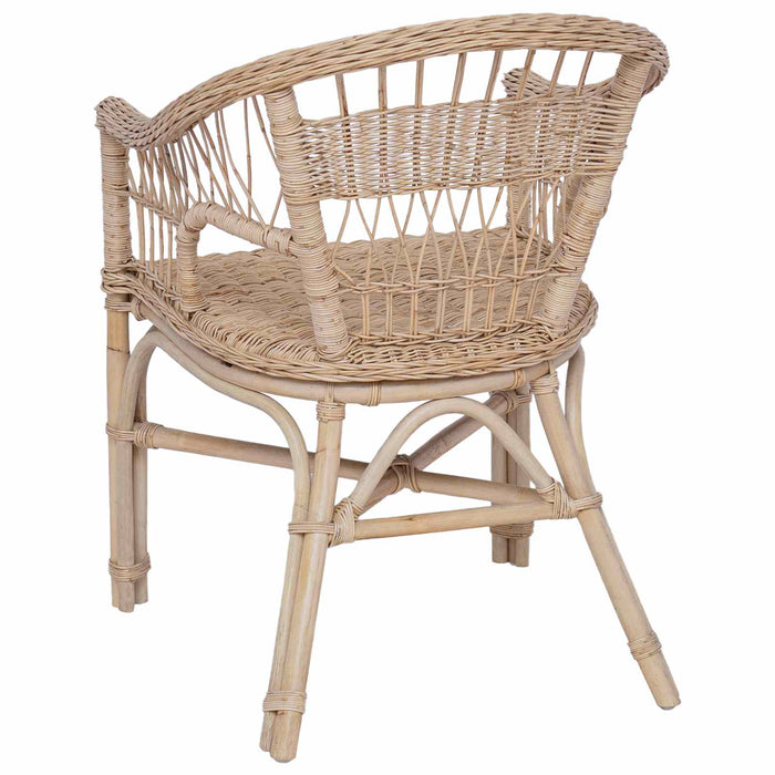 Scaun stivuibil natural 60 x 60 x 81 cm Ratan - WALTI WALTI