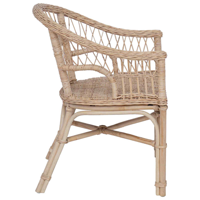 Scaun stivuibil natural 60 x 60 x 81 cm Ratan - WALTI WALTI