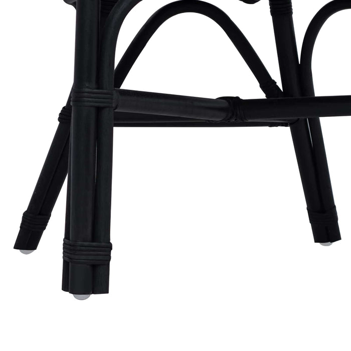 Scaun stivuibil Negru 60 x 60 x 81 cm Ratan - WALTI WALTI