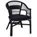 Scaun stivuibil Negru 60 x 60 x 81 cm Ratan - WALTI WALTI