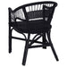 Scaun stivuibil Negru 60 x 60 x 81 cm Ratan - WALTI WALTI