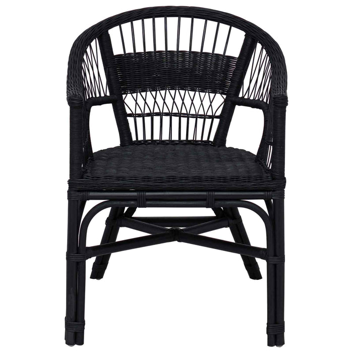 Scaun stivuibil Negru 60 x 60 x 81 cm Ratan - WALTI WALTI