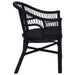 Scaun stivuibil Negru 60 x 60 x 81 cm Ratan - WALTI WALTI