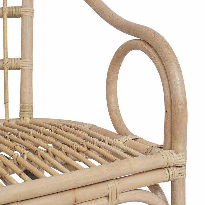Scaun stivuibil natural 58 x 60 x 81 cm Ratan - WALTI WALTI
