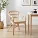 Scaun stivuibil natural 58 x 60 x 81 cm Ratan - WALTI WALTI