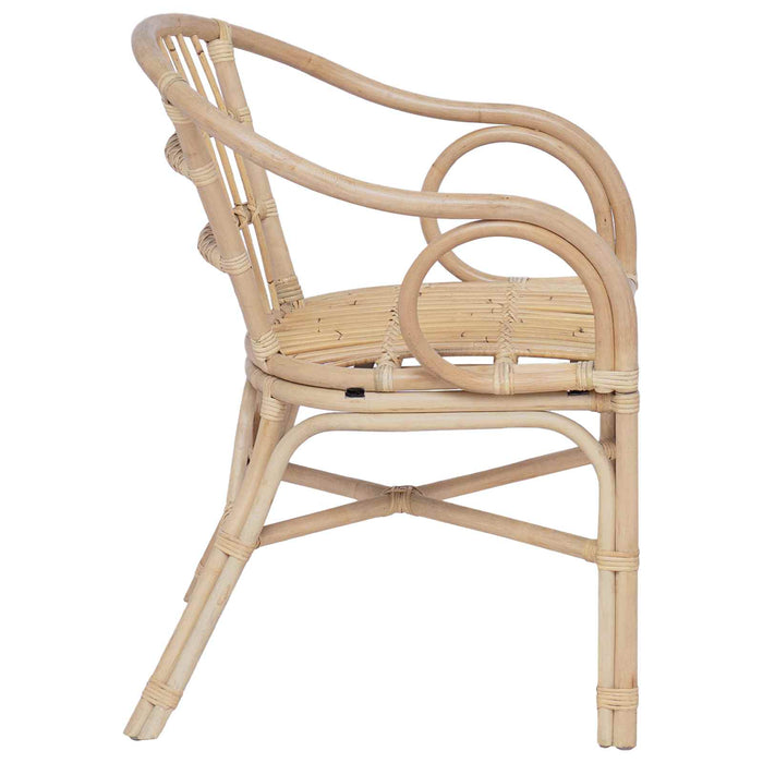 Scaun stivuibil natural 58 x 60 x 81 cm Ratan - WALTI WALTI