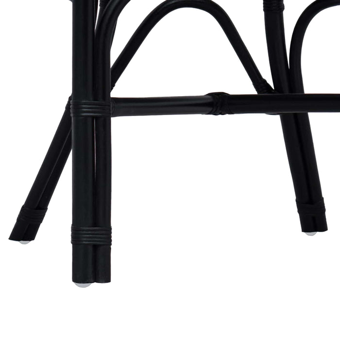 Scaun stivuibil Negru 58 x 60 x 81 cm Ratan - WALTI WALTI