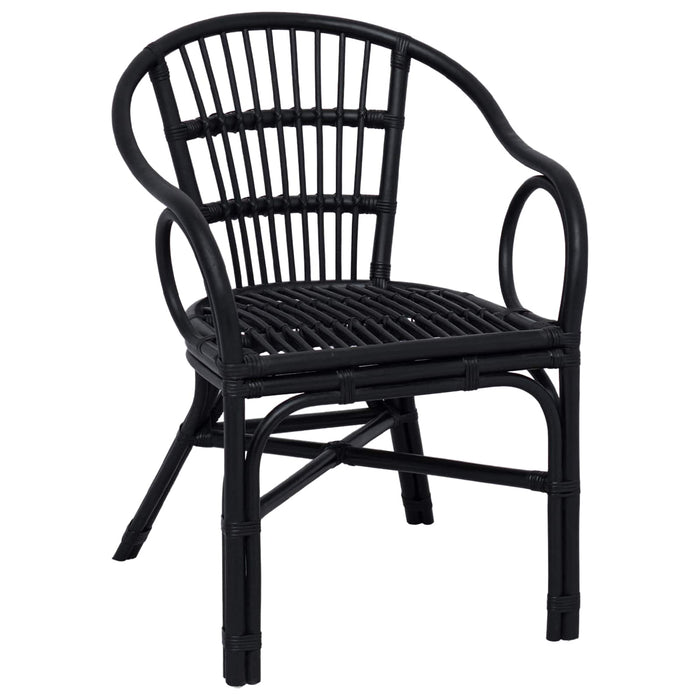 Scaun stivuibil Negru 58 x 60 x 81 cm Ratan - WALTI WALTI