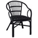Scaun stivuibil Negru 58 x 60 x 81 cm Ratan - WALTI WALTI