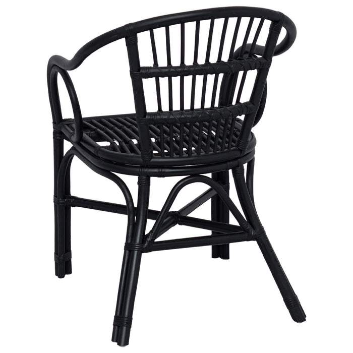 Scaun stivuibil Negru 58 x 60 x 81 cm Ratan - WALTI WALTI