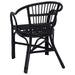Scaun stivuibil Negru 58 x 60 x 81 cm Ratan - WALTI WALTI