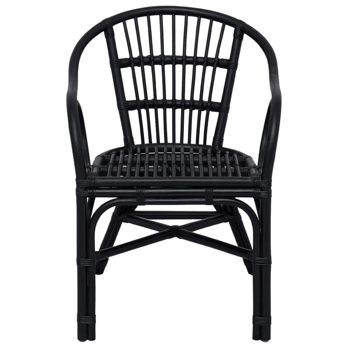 Scaun stivuibil Negru 58 x 60 x 81 cm Ratan - WALTI WALTI