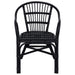 Scaun stivuibil Negru 58 x 60 x 81 cm Ratan - WALTI WALTI