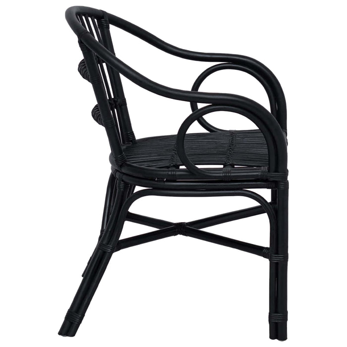 Scaun stivuibil Negru 58 x 60 x 81 cm Ratan - WALTI WALTI