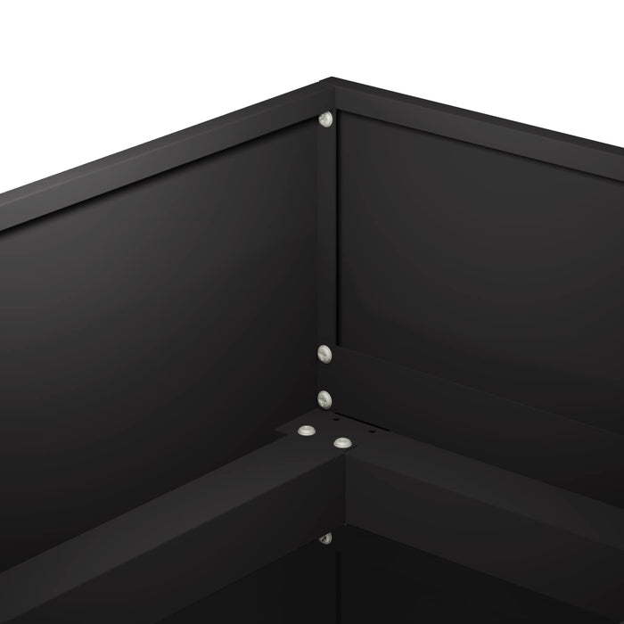Vază pentru Grădină Negru 360 x 40 x 60 cm Oțel laminat la rece - WALTI WALTI
