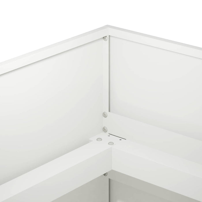 Vază pentru Grădină Alb 280 x 80 x 60 cm Oțel laminat la rece - WALTI WALTI