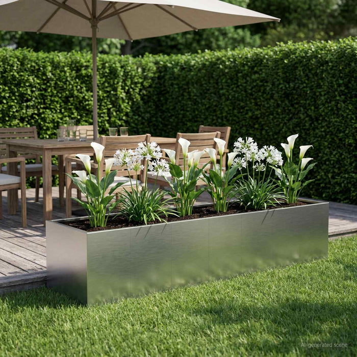 Vază pentru Grădină Argintiu 280 x 80 x 60 cm Oţel inoxidabil - WALTI WALTI