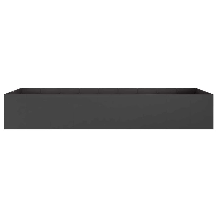Vază pentru Grădină Negru 360 x 80 x 60 cm Oțel laminat la rece WALTI